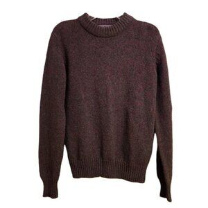 DONNER MOUNTAIN Wool Sweater Crew Neck Vintage 80's Purple/Gray Women's M